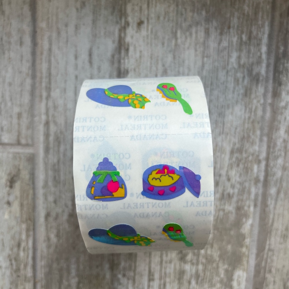Colorful Vintage Sticker roll